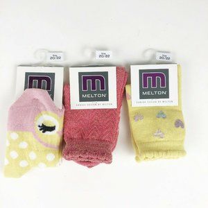 MELTON Baby Girl 12-24M Cotton Crew Socks CC